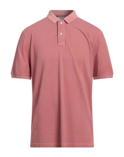 La Fileria Man Polo Shirt Antique Rose Size 46 Cotton In Pink