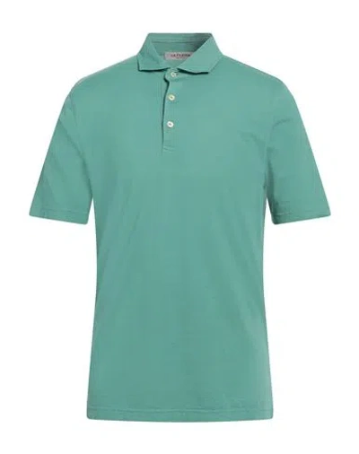 La Fileria Man Polo Shirt Green Size 46 Cotton
