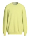 La Fileria Man Sweater Acid Green Size 46 Cotton