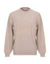 La Fileria Man Sweater Beige Size 48 Cotton In Beige
