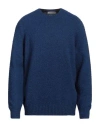 La Fileria Man Sweater Blue Size 44 Virgin Wool
