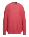 La Fileria Man Sweater Tomato Red Size 46 Cashmere In Red