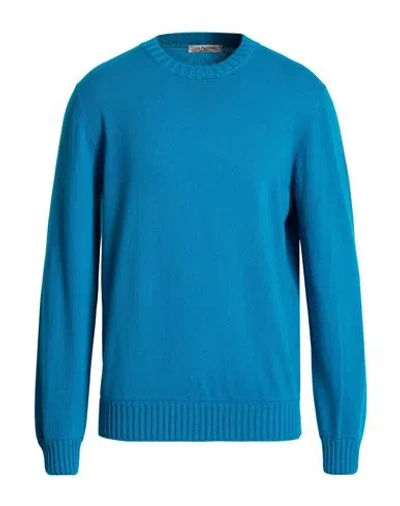 La Fileria Man Sweater Deep Teal Size 44 Cashmere In Multi