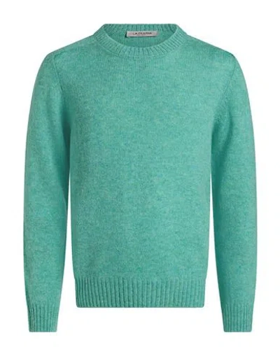 La Fileria Man Sweater Emerald Green Size 44 Virgin Wool