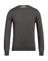 La Fileria Man Sweater Khaki Size 38 Virgin Wool, Polyester, Polyurethane In Grey