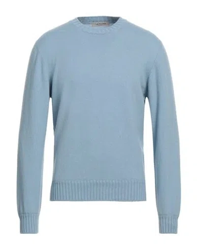 La Fileria Man Sweater Light Blue Size 42 Cashmere