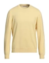 La Fileria Man Sweater Light Yellow Size 44 Cashmere