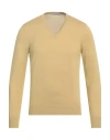 La Fileria Man Sweater Marigold Size 36 Cotton In Yellow