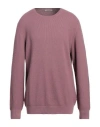 La Fileria Man Sweater Mauve Size 50 Cotton In Purple