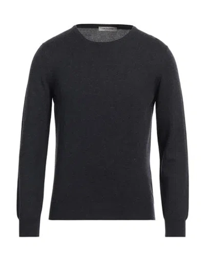 La Fileria Man Sweater Midnight Blue Size 44 Virgin Wool, Viscose, Polyamide, Cashmere