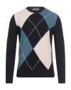 La Fileria Man Sweater Midnight Blue Size 46 Virgin Wool