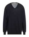 La Fileria Man Sweater Midnight Blue Size 46 Virgin Wool, Polyester, Polyurethane