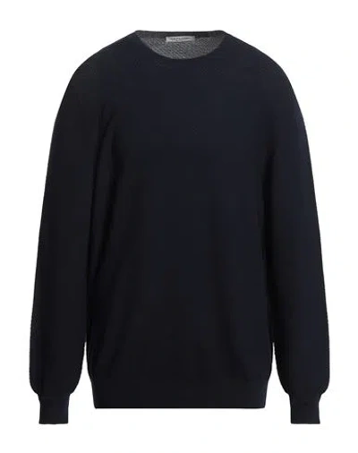 La Fileria Man Sweater Midnight Blue Size 48 Cotton