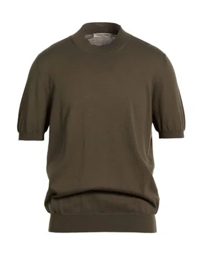 La Fileria Man Sweater Military Green Size 42 Cotton