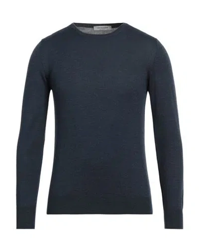 La Fileria Man Sweater Navy Blue Size 36 Virgin Wool, Polyester, Polyurethane