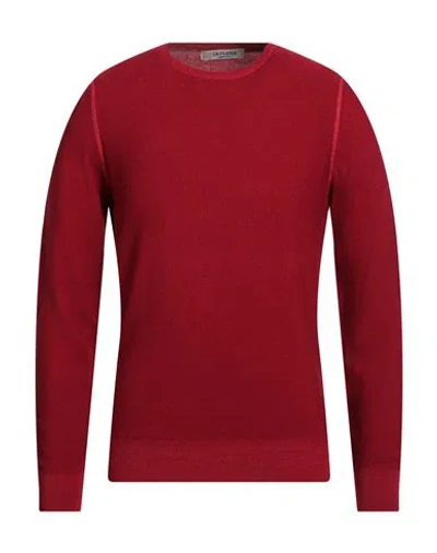 La Fileria Man Sweater Red Size 38 Virgin Wool