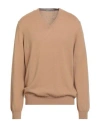 La Fileria Man Sweater Sand Size 48 Wool, Cashmere, Viscose