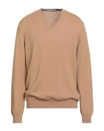 La Fileria Man Sweater Sand Size 48 Wool, Cashmere, Viscose