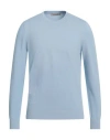 La Fileria Man Sweater Sky Blue Size 38 Cotton