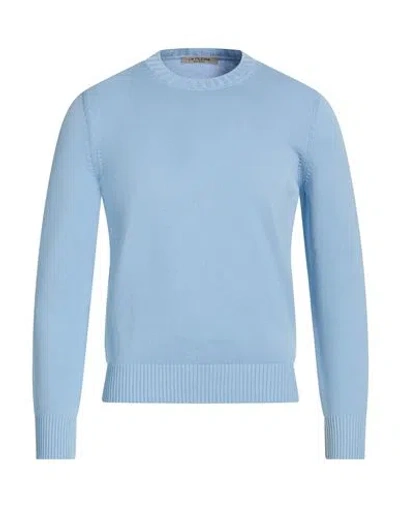 La Fileria Man Sweater Sky Blue Size 44 Cotton
