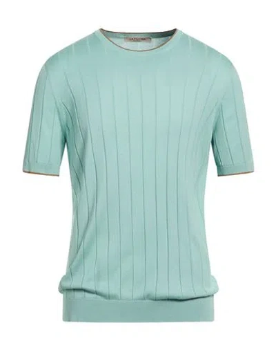 La Fileria Man Sweater Sky Blue Size 44 Silk