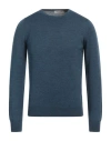 La Fileria Man Sweater Slate Blue Size 42 Virgin Wool