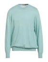 La Fileria Man Sweater Turquoise Size 46 Cashmere