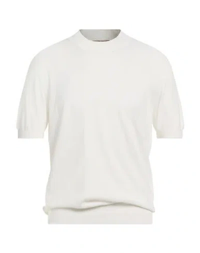 La Fileria Man Sweater White Size 42 Cotton