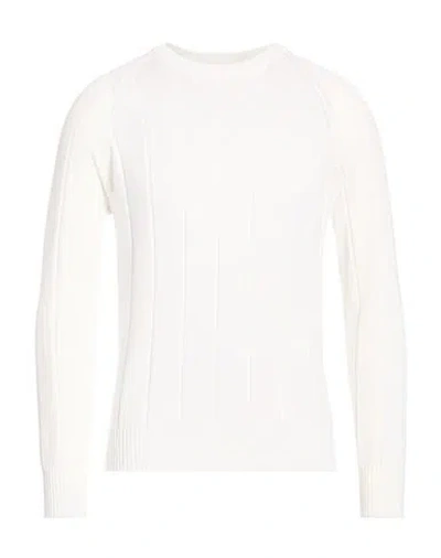 La Fileria Man Sweater White Size 42 Cotton