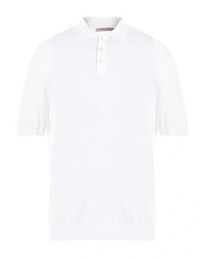 La Fileria Man Sweater White Size 46 Cotton