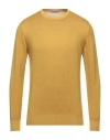 La Fileria Man Sweater Yellow Size 44 Virgin Wool In Yellow