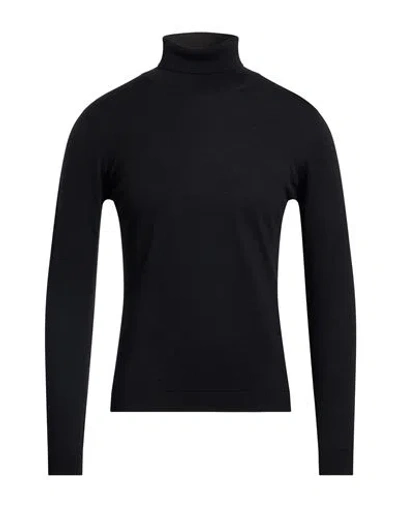 La Fileria Man Turtleneck Black Size 36 Virgin Wool