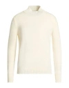 La Fileria Man Turtleneck Cream Size 38 Virgin Wool In Neutral
