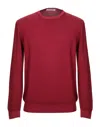 La Fileria Sweaters In Maroon