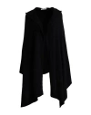 La Fileria Woman Cape Black Size 6 Virgin Wool, Viscose, Cashmere