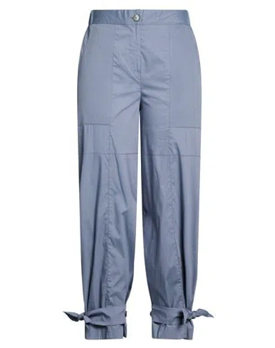 La Fileria Woman Pants Grey Size 2 Cotton, Polyamide, Elastane