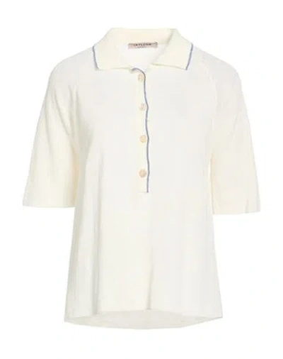 La Fileria Woman Polo Shirt Ivory Size 6 Linen In Neutral