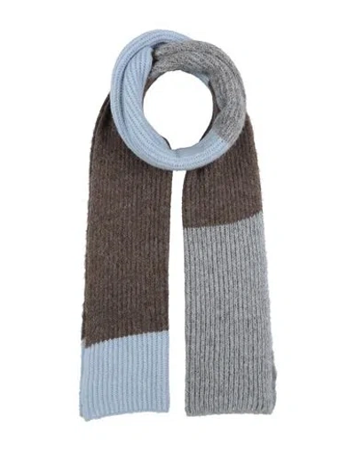 La Fileria Woman Scarf Light Blue Size - Alpaca Wool, Polyamide, Virgin Wool In Blue