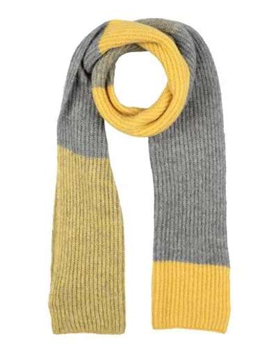 La Fileria Woman Scarf Yellow Size - Alpaca Wool, Polyamide, Virgin Wool