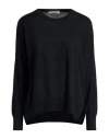 La Fileria Woman Sweater Black Size 8 Virgin Wool