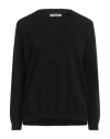 La Fileria Woman Sweater Black Size 8 Viscose, Polyester