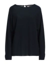 La Fileria Woman Sweater Midnight Blue Size 8 Cotton In Blue