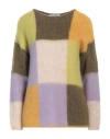 La Fileria Woman Sweater Military Green Size 8 Alpaca Wool, Polyamide, Virgin Wool In Green