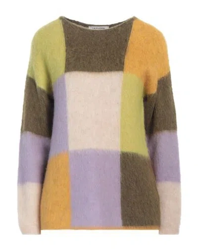 La Fileria Woman Sweater Military Green Size 10 Alpaca Wool, Polyamide, Virgin Wool