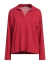 La Fileria Woman Sweater Red Size 8 Cotton In Red