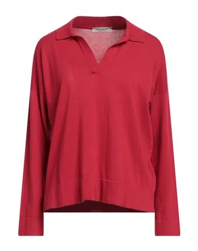 La Fileria Woman Sweater Red Size 8 Cotton