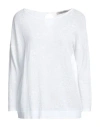 La Fileria Woman Sweater White Size 4 Viscose, Polyamide In White