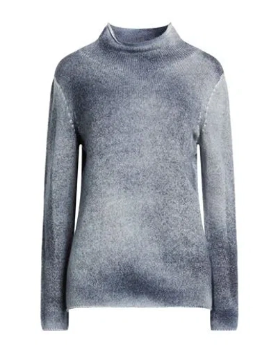 La Fileria Woman Turtleneck Slate Blue Size 2 Cashmere