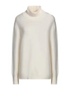 La Fileria Woman Turtleneck White Size 12 Virgin Wool In White