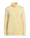 La Fileria Woman Turtleneck Yellow Size 16 Virgin Wool In Yellow